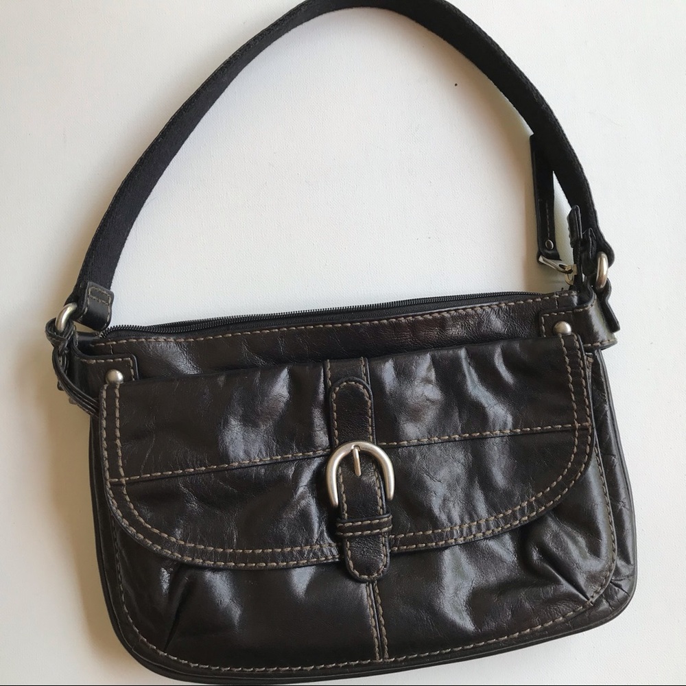 Fossil Leather and Fabric Bag